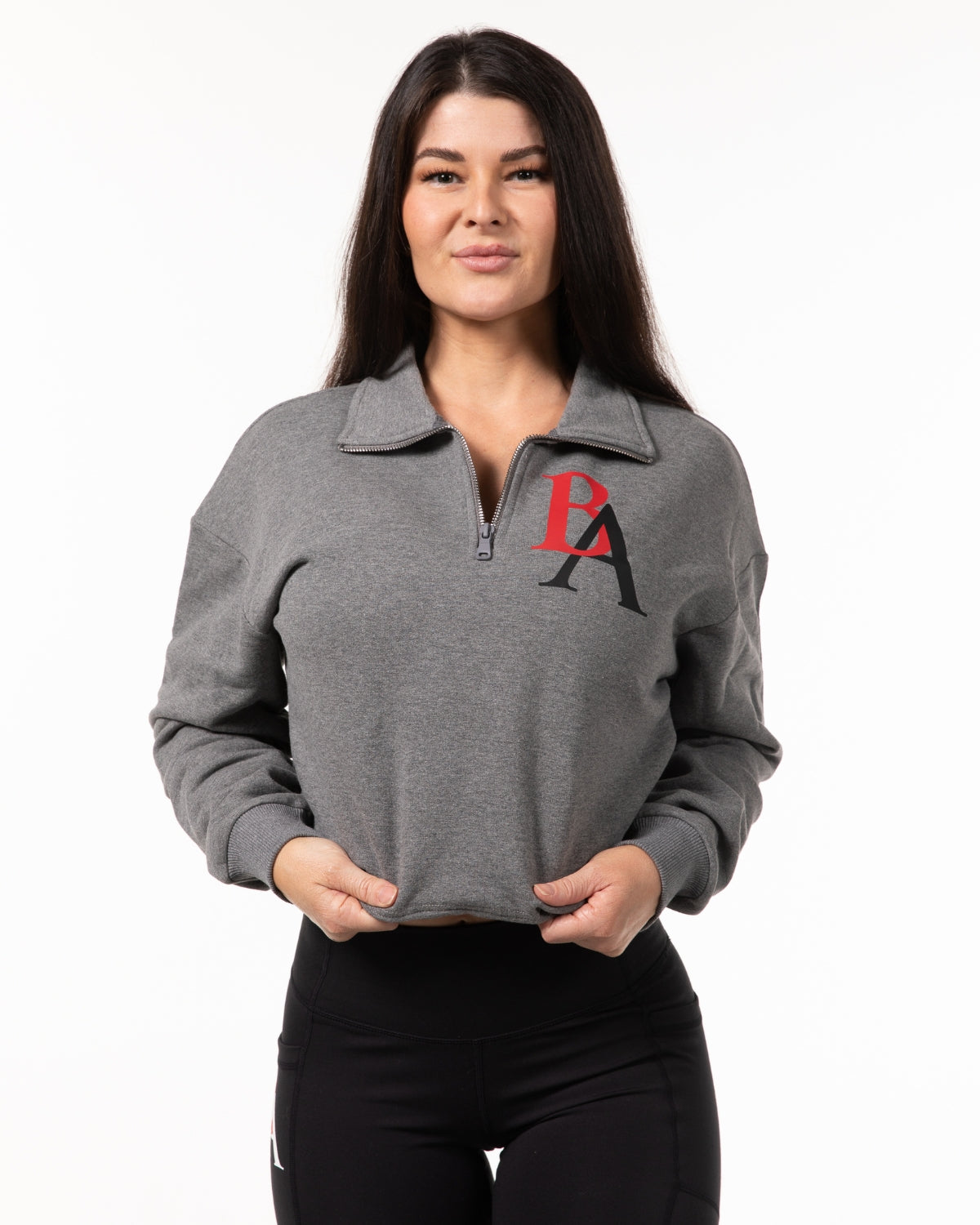 Oversized 1/4 Zip - Heather