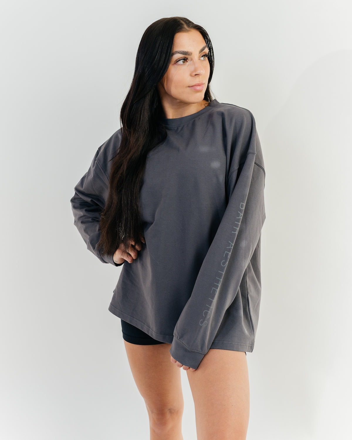 Oversized Long Sleeve - Storm