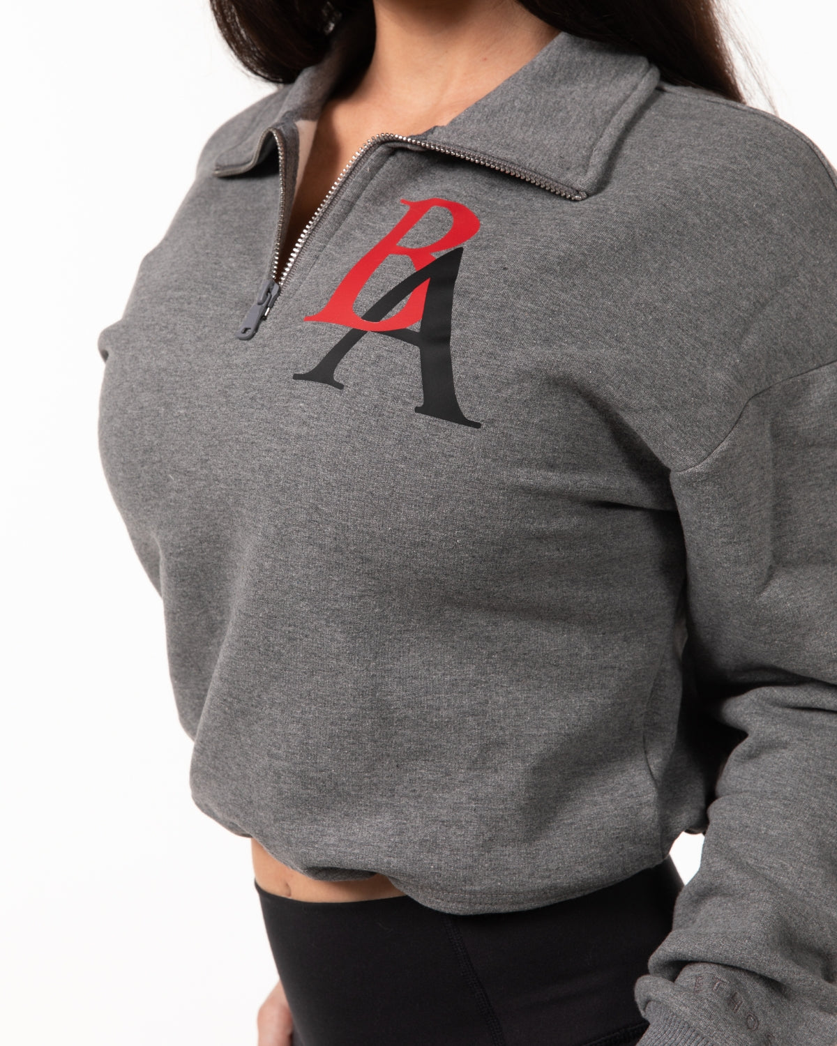 Oversized 1/4 Zip - Heather