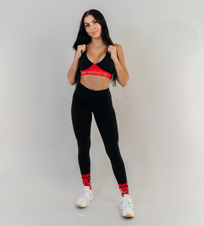 BA Plunge Bra - Red/Black