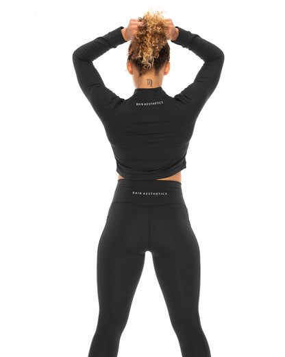 BA Team Cropped Long Sleeve - Black