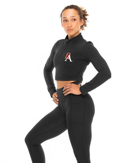 BA Team Cropped Long Sleeve - Black