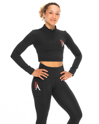 BA Team Cropped Long Sleeve - Black