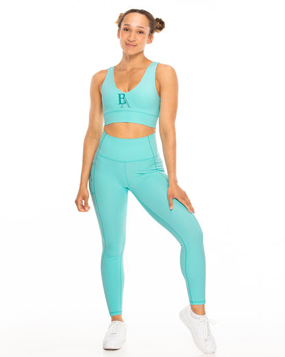 BA Team Leggings - Tiffany Blue
