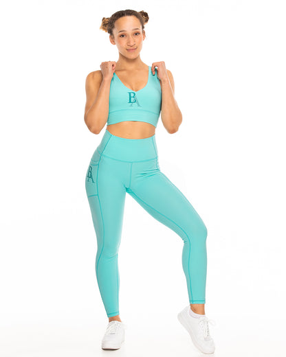 BA Team Leggings - Tiffany Blue